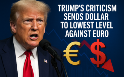 Trump’s Strong Words Push Dollar Down to Lowest Against Euro Since 2021
