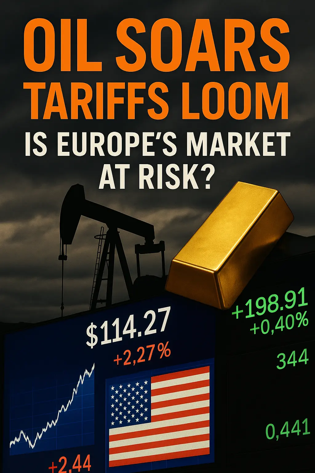 Oil Soars, Tariffs Loom