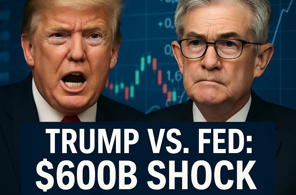 $600B on the Line”: Trump’s War on Powell Could Ignite Fed Pivot—Here’s How to Trade It