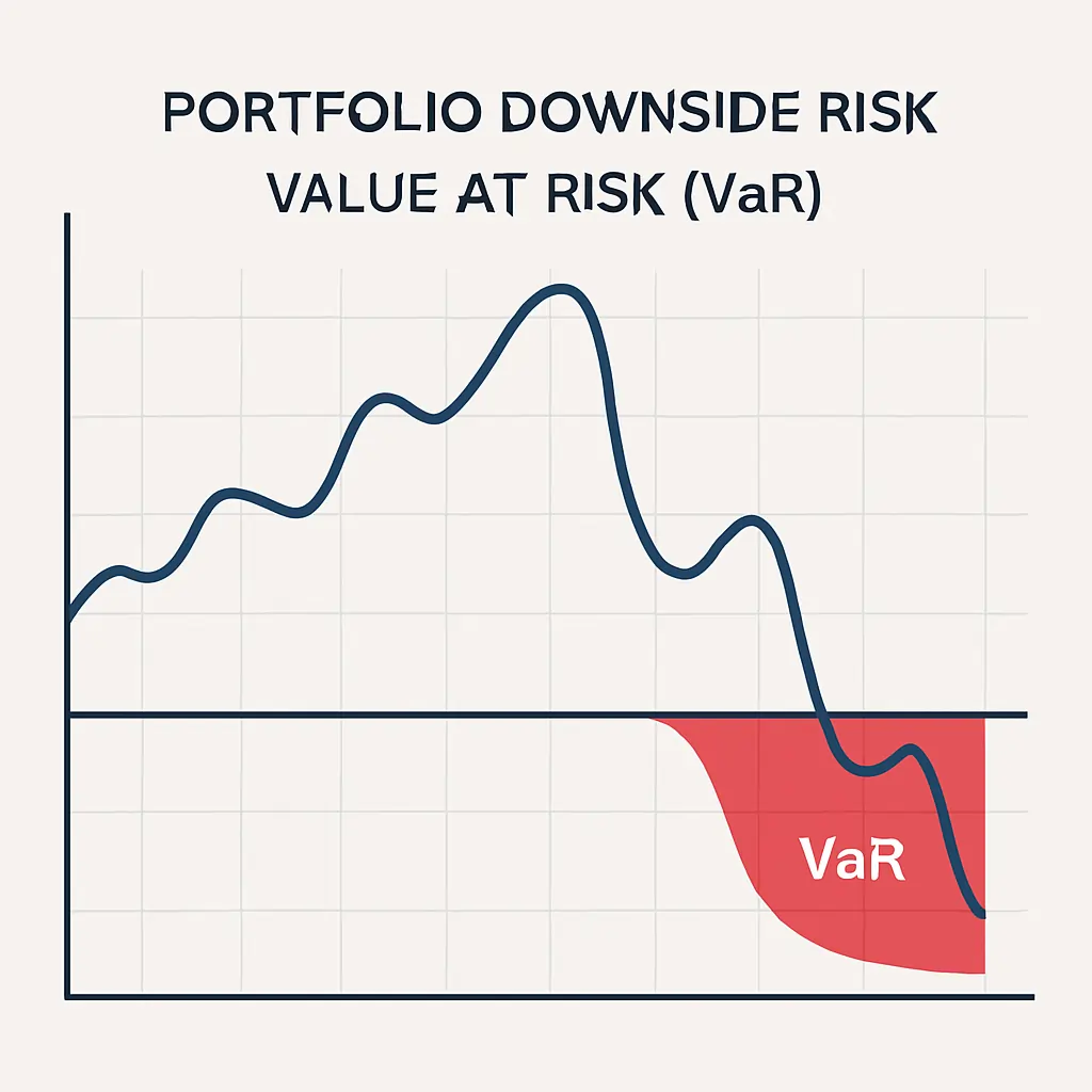 Visual Representation of Value at Risk (VaR) in Portfolio Management