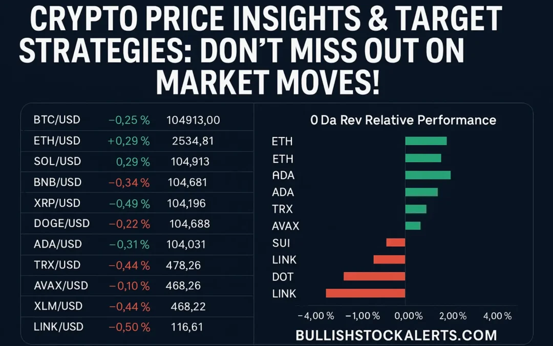 Are You Missing Out? Crypto Market Insights, Target Prices & Investment Strategies