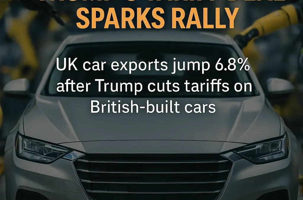 UK Car Exports Surge 6.8%: Trump’s Tariff Deal Sparks a Hidden Auto Comeback