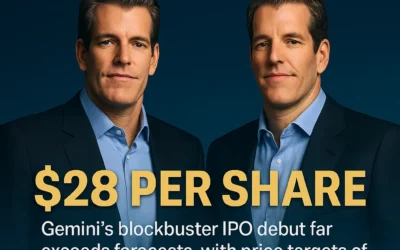 Gemini IPO Skyrockets Past Expectations as Crypto Frenzy Fuels Winklevoss Twins’ Billion-Dollar Moment