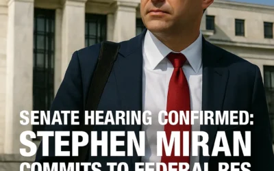 Stephen Miran’s Fed Nomination Hearing: Independence at Stake, Markets on Edge